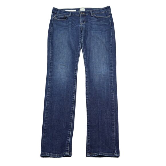 Levis Pants Womens 29 Blue Mid Rise Button Zip Slight Curve Skinny Denim Jeans - Picture 1 of 16